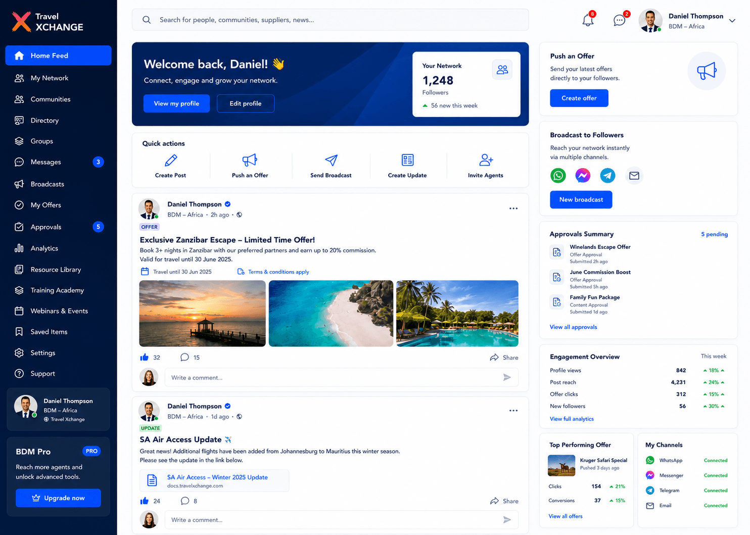 Travel Xchange platform