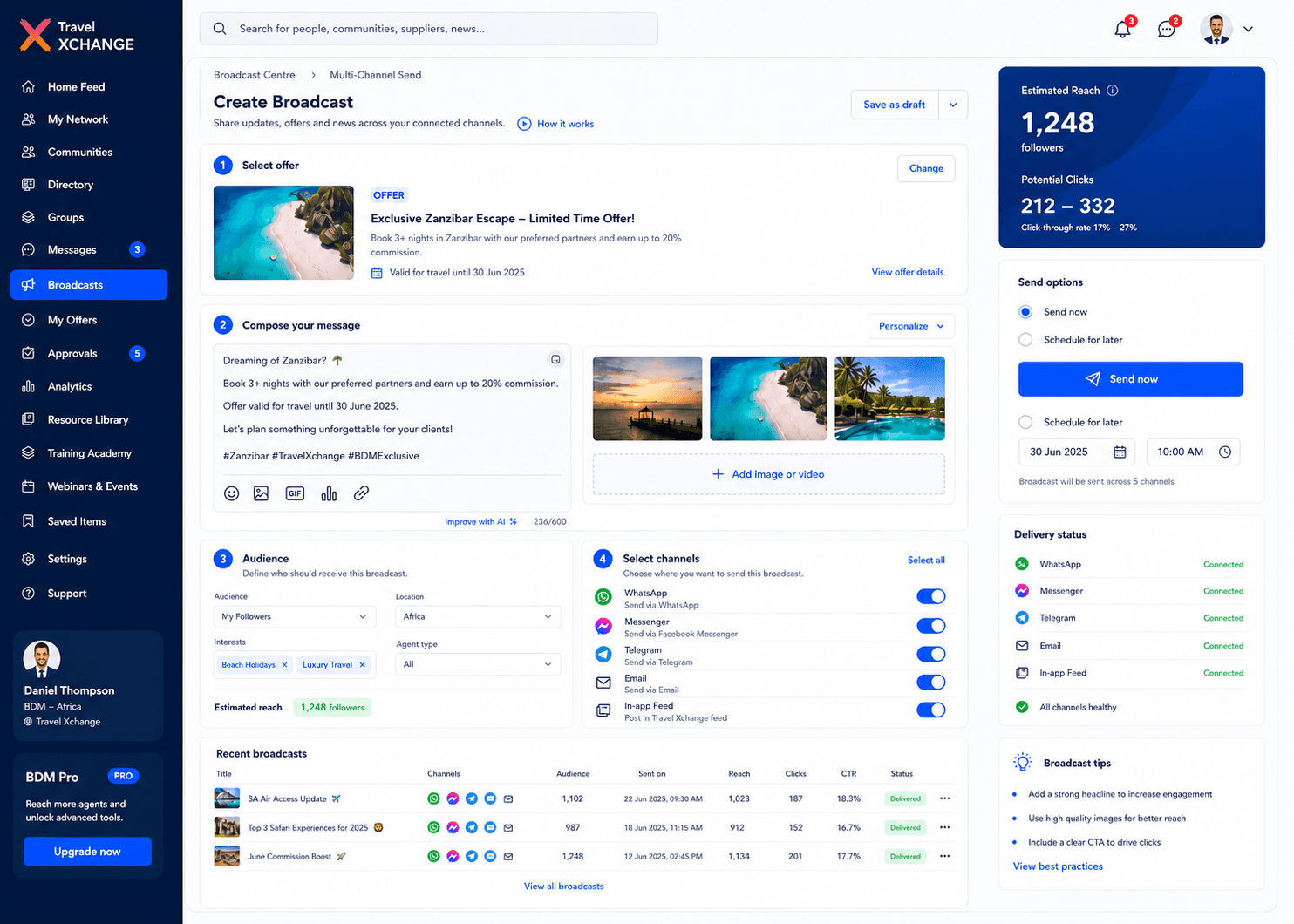 Send the right update to the right audience